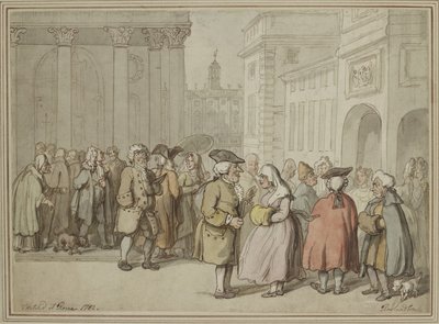 A Group sketched at Rome by Thomas Rowlandson